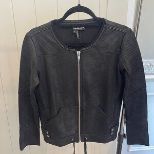 The Kooples Cotton "leather" motorcycle jacket